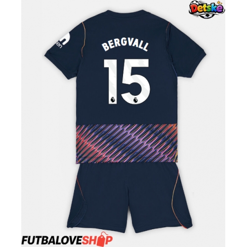 Dres Tottenham Hotspur Lucas Bergvall #15 Preč pre deti 2026-27 Krátky Rukáv (+ trenírky)